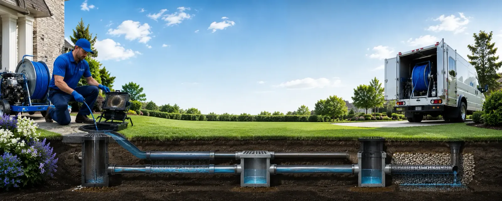 Outdoor drain cleaning information for Smithboro, IL